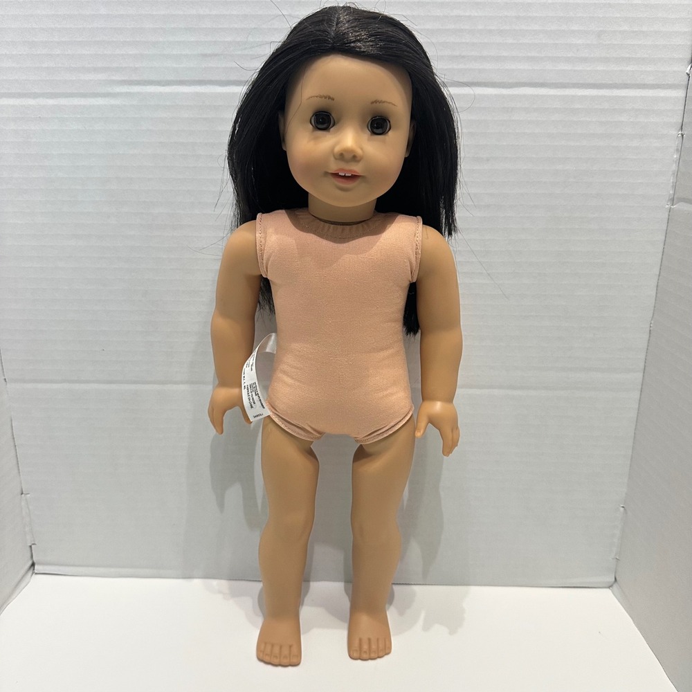 American Girl 18" Doll Black Hair Brown Eyes Retired Nude Pre-Owned